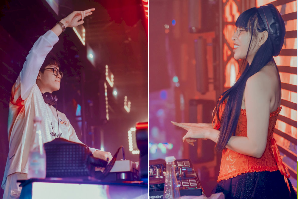 夜晚，音樂和迷人的舞蹈表演充滿了熱鬧的氣氛。